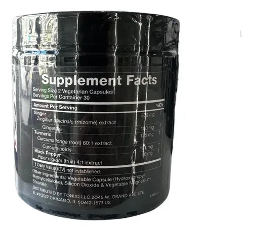 Jengibre Ginger Root Suplemento Vegano 60 Capsulas Sin Sabor