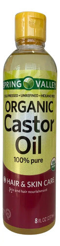 Aceite De Ricino Para Cabello Pestañas Y Piel Hexane-free Sin Sabor