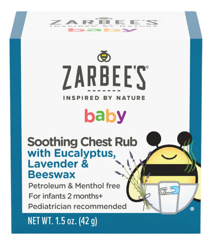 Zarbee's Baby Chest Rub Bálsamo Calmante Para Bebés Pomada