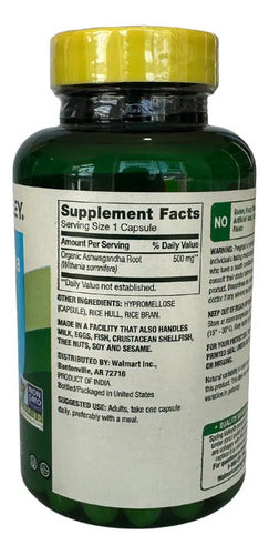 Suplemento 500 Mg 60 Capsulas Anti Estres Bienastar General Sin Sabor