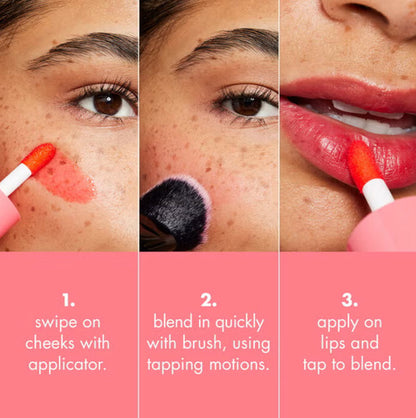 Blush Tint Lips Cheek Orange Crush