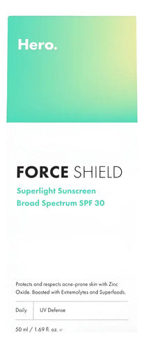 Force Shield Hero Solar Spf30 Pieles Acne, 50 Ml