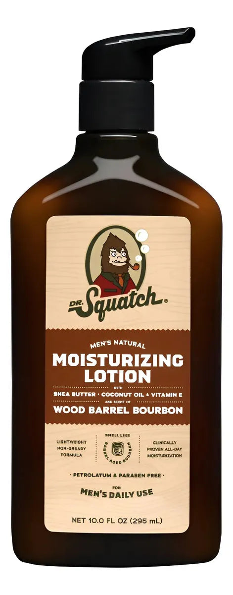 Loción Corporal Dr. Squatch Bourbon 295ml Bourbon En Barril De Madera