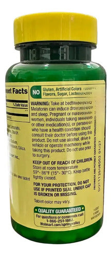 Melatonina 5 Mg Ayuda Al Sueño 120 Tabletas Sabor Fresa Fresa
