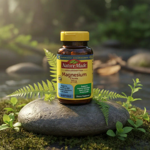 Citrato De Magnesio 250 Mg Soporte Nutricional 60 Caps Sin Sabor