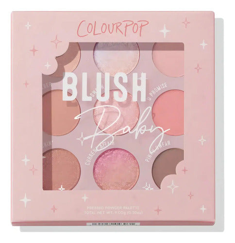 Colourpop Paleta Sombras Blush Baby Rosa Brillante 9 Tonos Rosa
