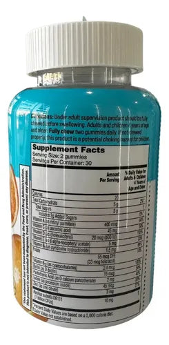 Multivitamínico Para Niños Vitaminas Infantil 60 Gomitas Cherry