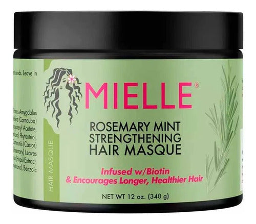 Mascarilla Fortalecedora Capilar Con Romero Mielle Organics
