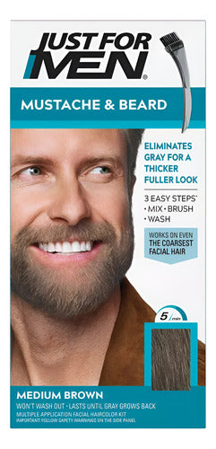 Just For Men Tinte Barba M35 Marrón Medio - M35 Marrón Medio