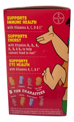 Flintstonmultivitamínico Infantil Con Hierro 90 Masticables Frutas