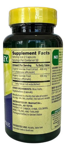 Valeriana Apoyo Para Dormir 500 Mg Cansancio 100 Capsulas Sin Sabor