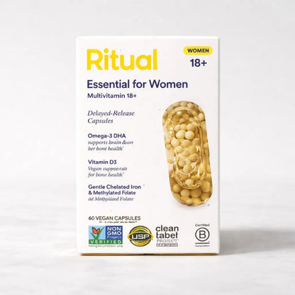 Multivitamínico Para Mujer 60 Capsulas Hierro Omega-3 Y D3 Sin Sabor
