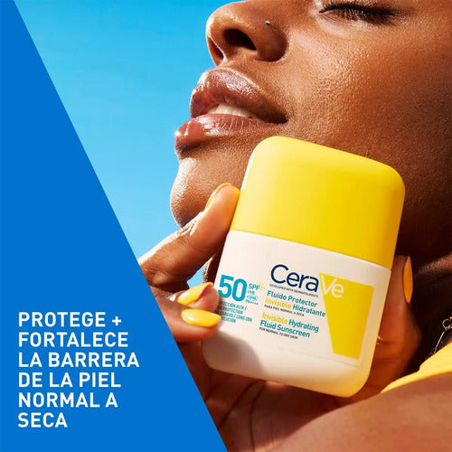 Cerave Fluido Protector Invisible Hidratante 50fps 50ml