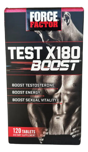 Testo Vitaminas Hombre Suplemento 120 Tabletas Force Factor Frutos Rojos