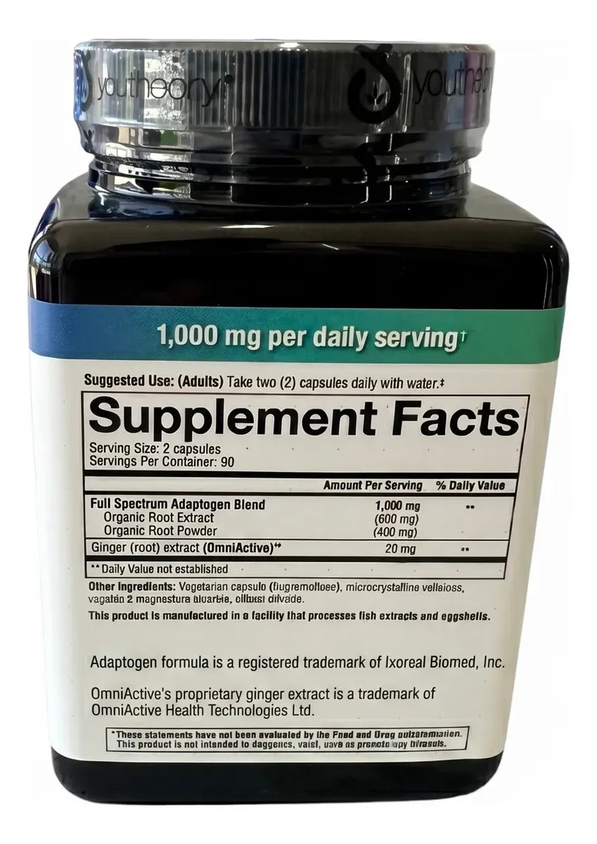 Antiestrés Reduce Cortisol Suplemento Premium 180 Capsulas Sin Sabor