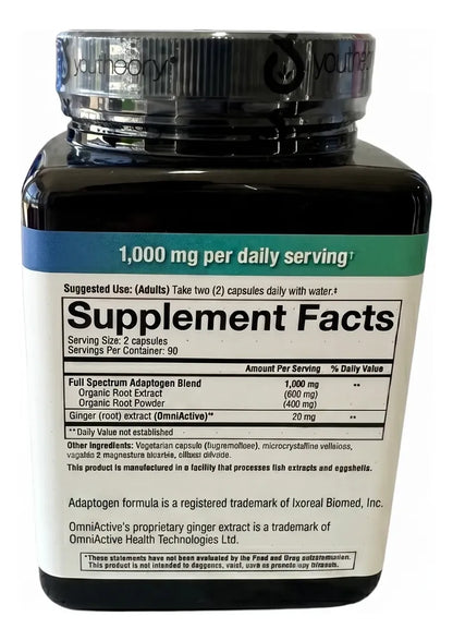 Antiestrés Reduce Cortisol Suplemento Premium 180 Capsulas Sin Sabor