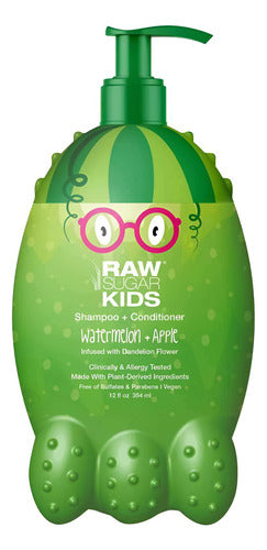 Shampoo Y Acondicionador Raw Sugar Sandía Y Manzana