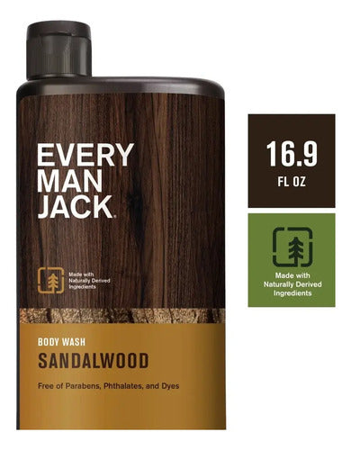 Every Man Jack Body Wash Sndalwood 500ml