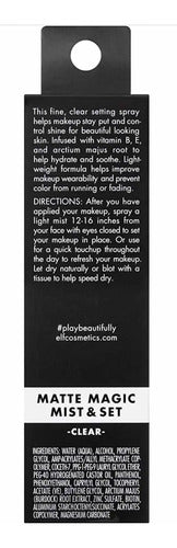 E.l.f. Mist & Set Spray Transparente Mate Transparente