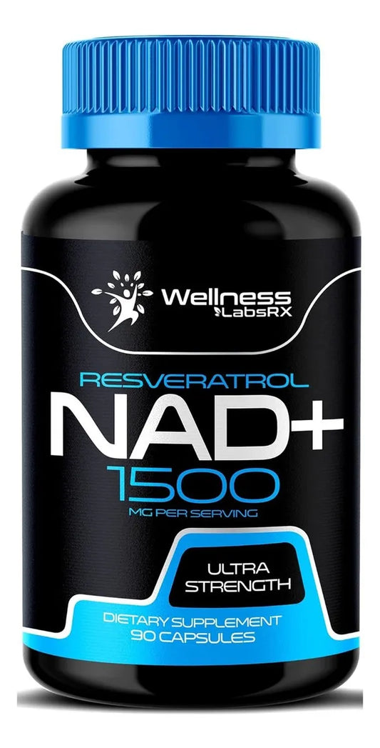Wellness Labsrx NAD+ con Resveratrol Suplemento 120 Cápsulas