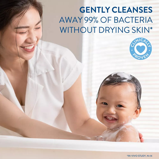 Cetaphil Baby 2 in 1 Shampoo And Body Wash Shampoo y Gel de Baño para Bebé 13.5 oz