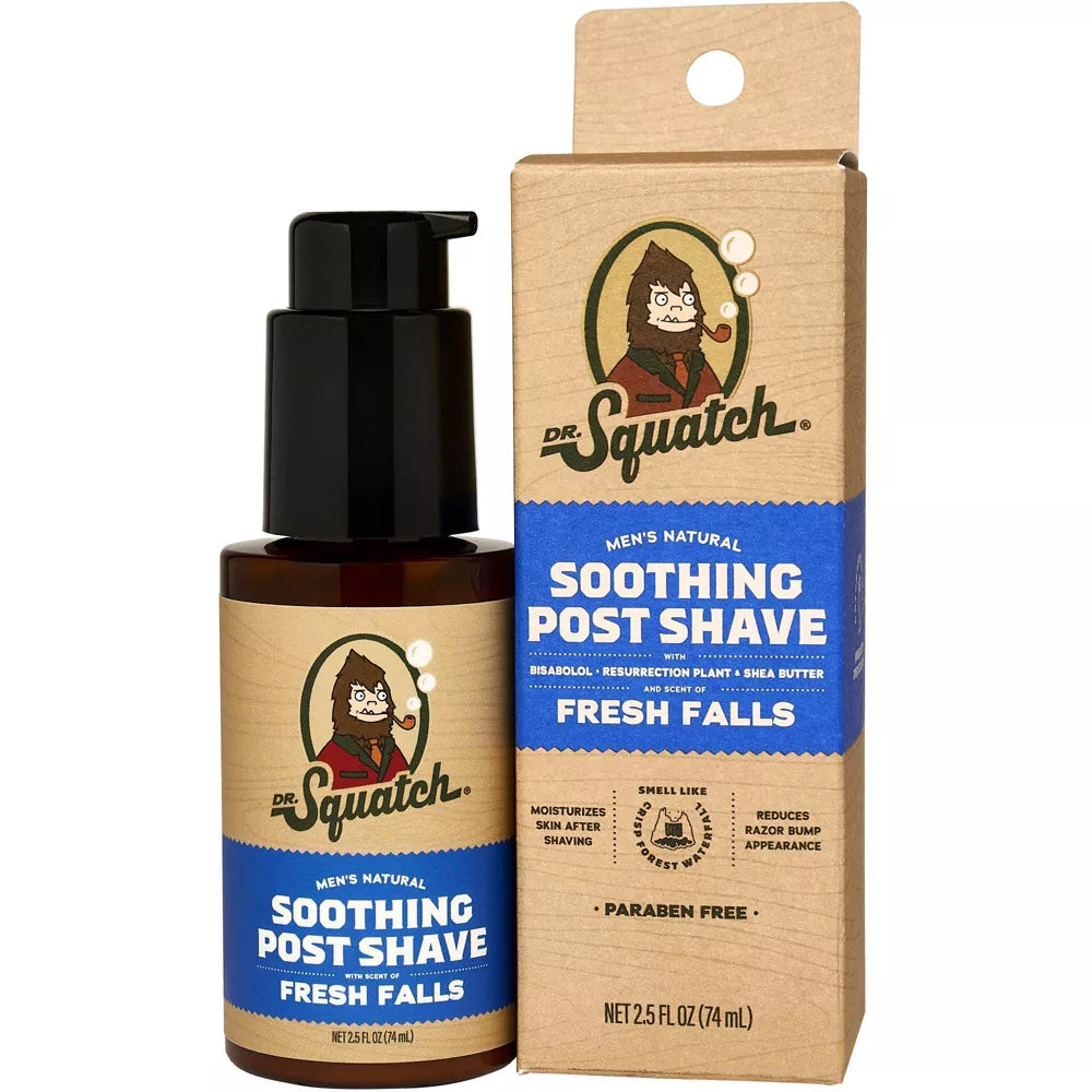 Dr. Squatch Men's Natural Soothing Post Shave Loción Calmante Post Afeitado 2.5oz
