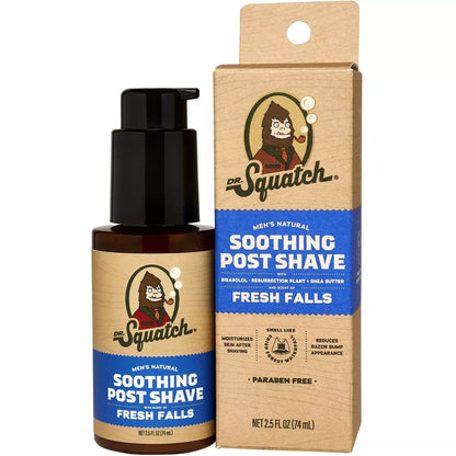 Dr. Squatch Men's Natural Soothing Post Shave Loción Calmante Post Afeitado 2.5oz