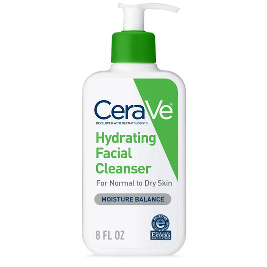 CeraVe Face Wash Hydrating Facial Cleanser Limpiador Facial Hidratante (237 ml)