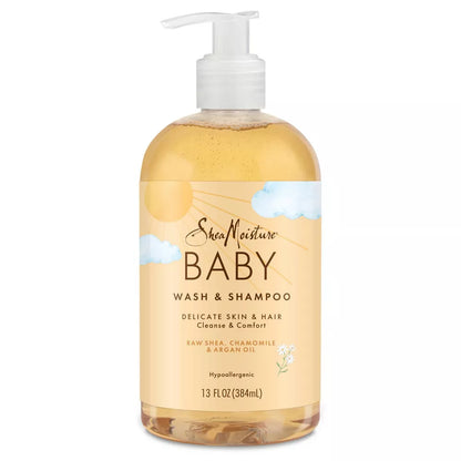SheaMoisture Baby Wash & Shampoo Body Wash 2 En 1 Para Bebé 13oz