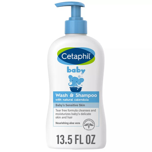 Cetaphil Baby 2 in 1 Shampoo And Body Wash Shampoo y Gel de Baño para Bebé 13.5 oz