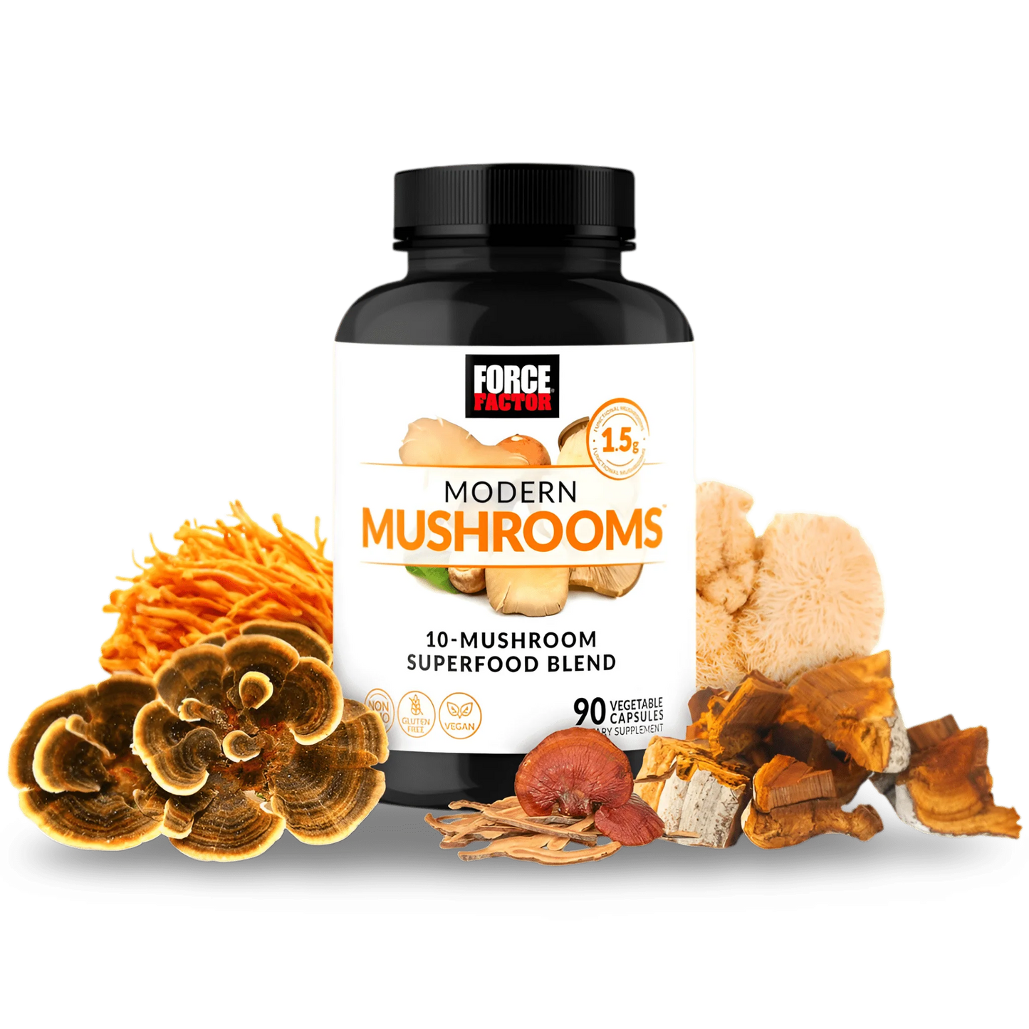 Force Factors Modern Mushrooms 90 Caps Suplemento