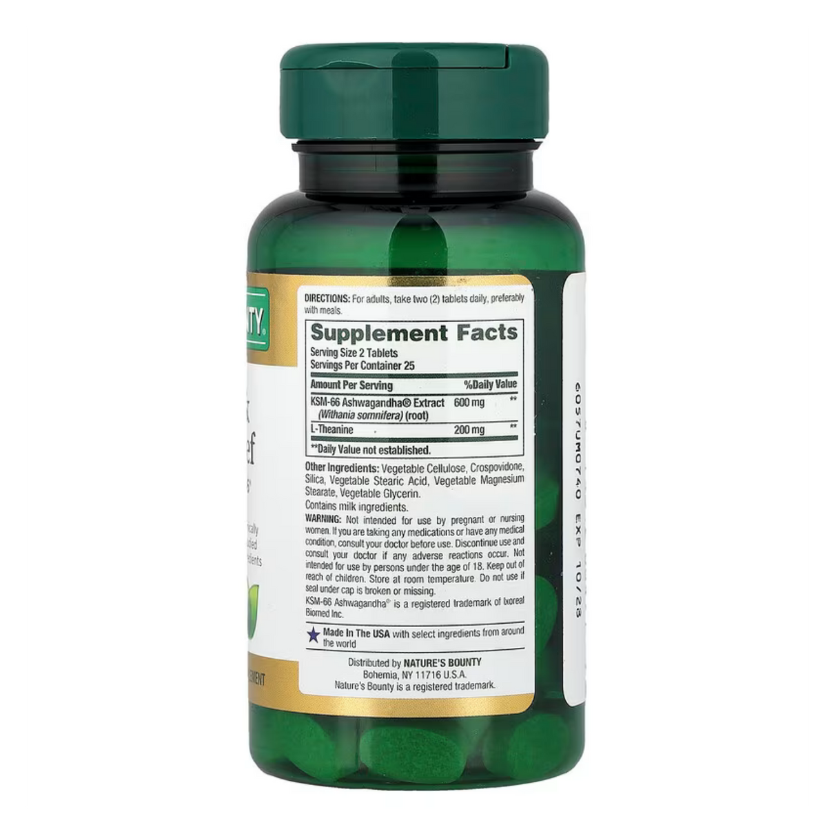 Suplemento Nature's Bounty Ginkgo Biloba 120 Mg 100 Cápsulas Sin Sabor