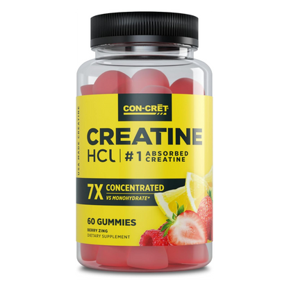 Cret Creatinine 7x Gummies Energía Rendimiento 60 Gomitas Berry