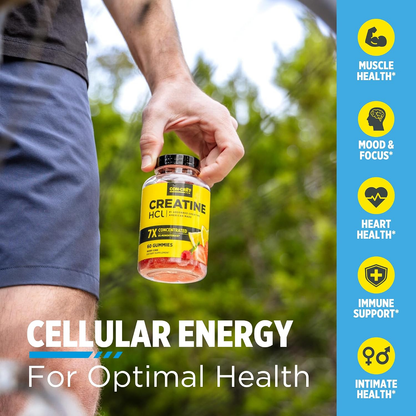 Cret Creatinine 7x Gummies Energía Rendimiento 60 Gomitas Berry