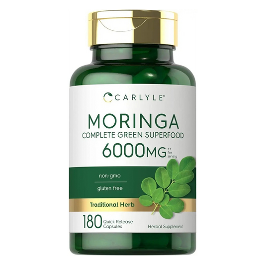 Moringa 6000mg Potente Superalimento Antioxidante 180 Caps Sin Sabor