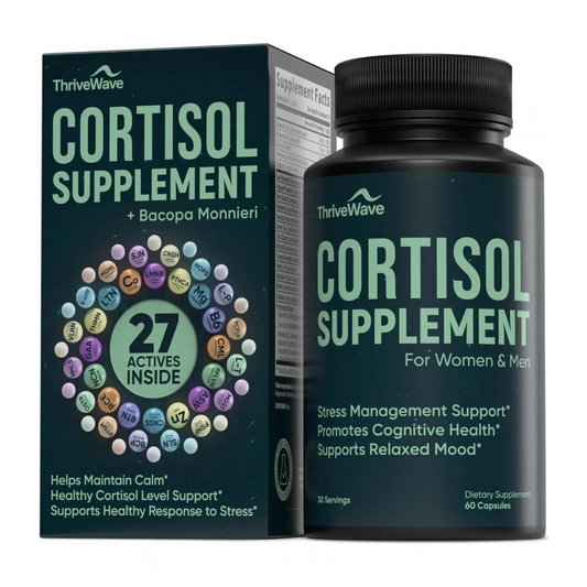 Suplemento De Cortisol Para Ansiedad Y Estrés 60 Capsulas Sin Sabor