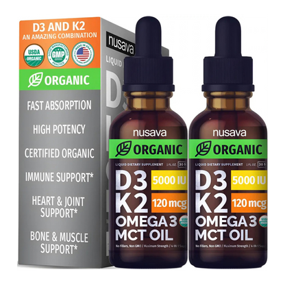 Suplemento Vitamina D-3 Y K-2 Omega 3 Mct Mocha 60 Porciones Chocolate Y Café