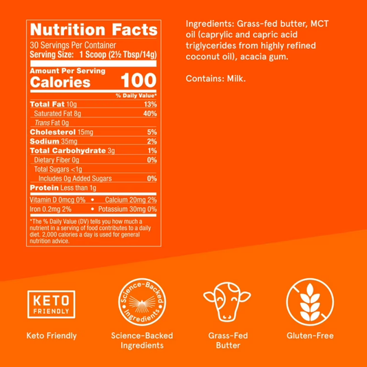 Bulletproof Sustituto De Crema Polvo Mct Keto 420grs Sin Sabor