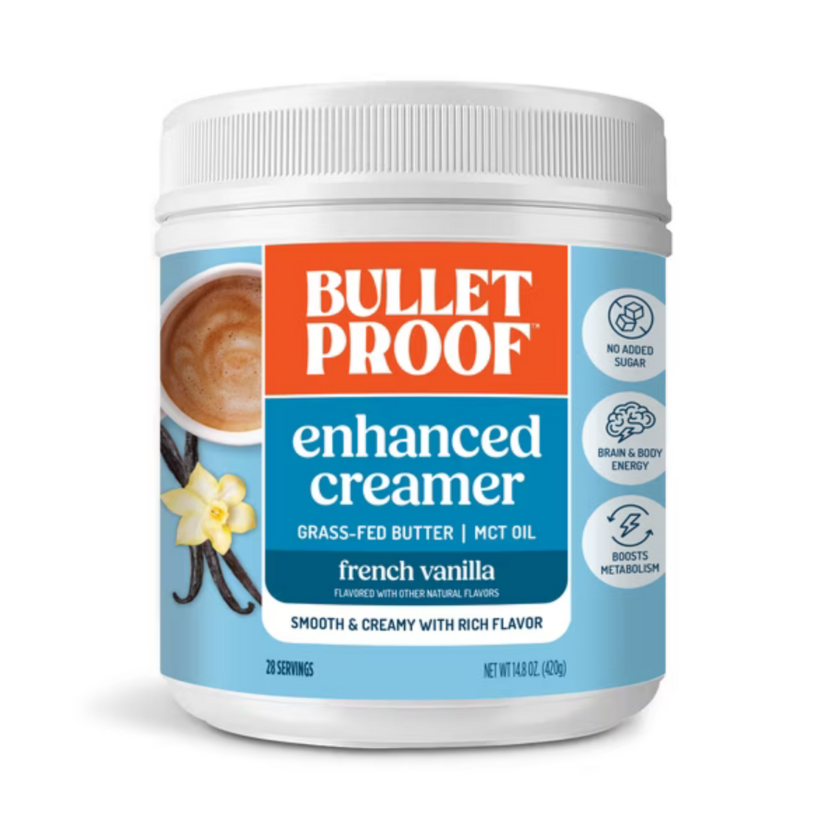 Bulletproof Sustituto De Crema Polvo Keto Vainilla 420g French Vainilla