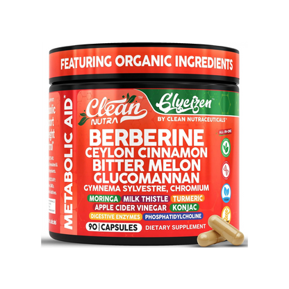 Berberina Suplemento Alimenticio Metabolismo 90 Capsulas Sin Sabor