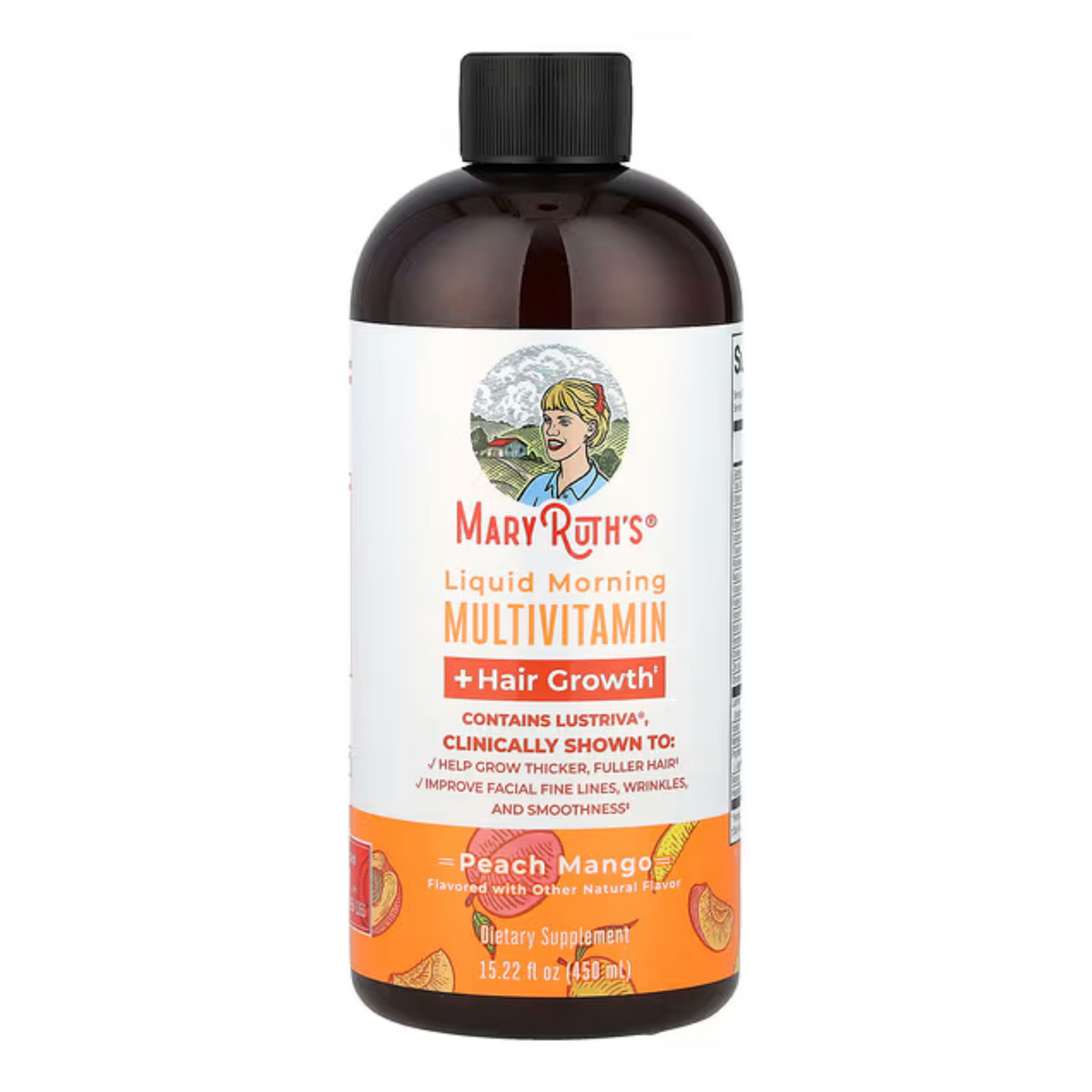 Multivitamínico Líquido Peach Mango Cabello Uñas Piel 450ml Peach/mango
