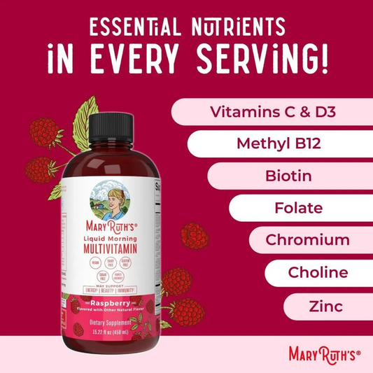 Multivitamínico Líquido Cabello Uñas Piel Frambuesa 450ml Frambuesa