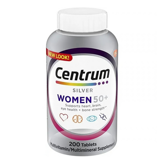 Vitaminas Centrum Silver Women 50+ 200 Tabletas Sin Sabor