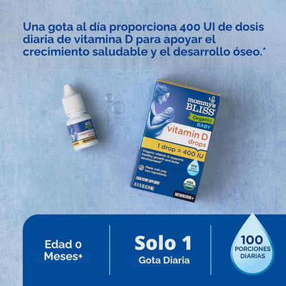 Suplemento Drops Vitamina D3 Para Bebés Gotas 3.24ml Sin Sabor