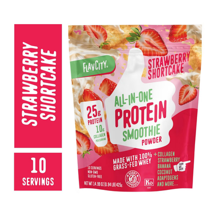 Proteína Whey Suplemento En Polvo Smoothie Sabor Fresa 425g Fresa