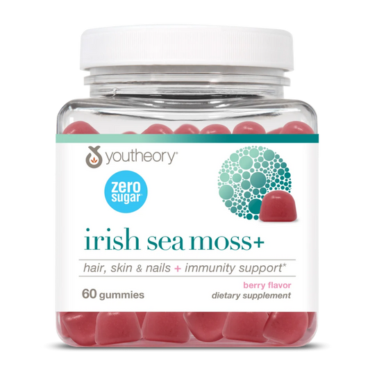 Irish Sea Moss 90 Gomitas Musgo Marino Biotina Vitamina C, D Sin Sabor