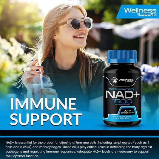 Resveratrol NAD+ 1500 90 Caps Wellness LabsRx